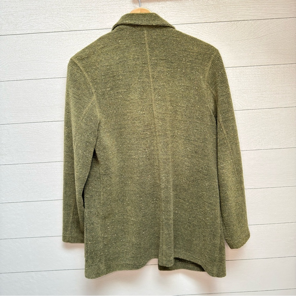 Territory Ahead Olive Green Textured Knit Jacket | Cozy Button Front | L - Picture 10 of 10